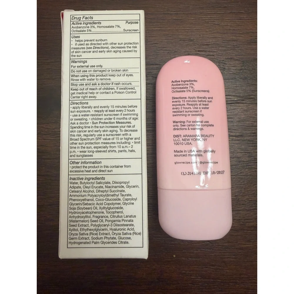 Glow Recipe Watermelon Glow Dew Shield Hydrating Fluid SPF 30 Sunscreen 50ml NEW